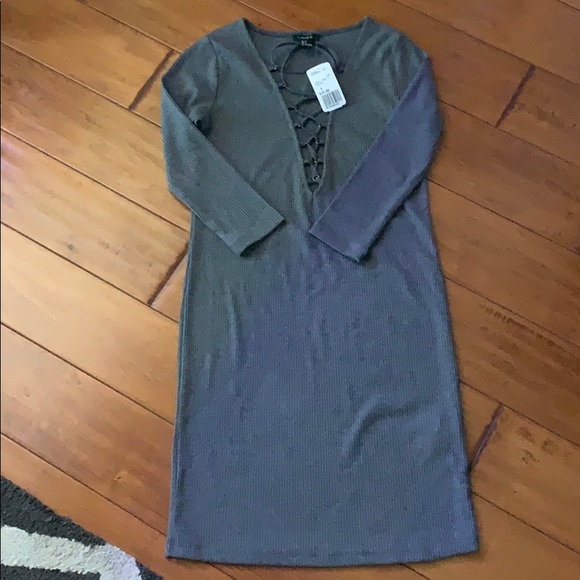 NWT Grey forever 21 mini dress - Picture 4 of 4